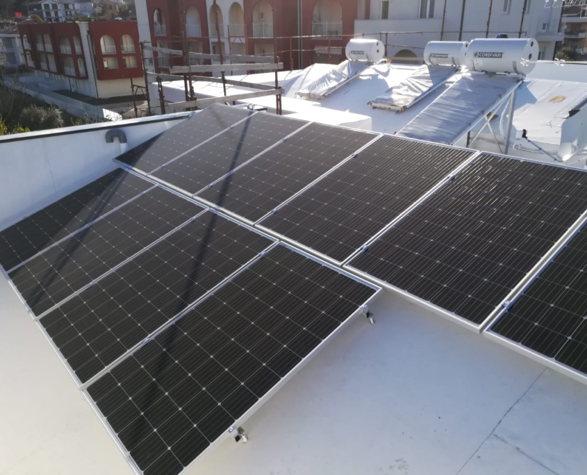 realizzazione impianto fotovoltaico residence Pescara
