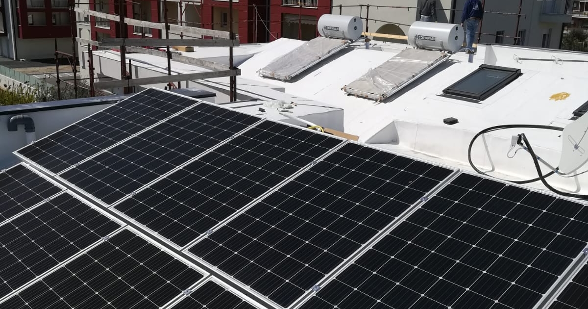 realizzazione impianto fotovoltaico per residence Pescara